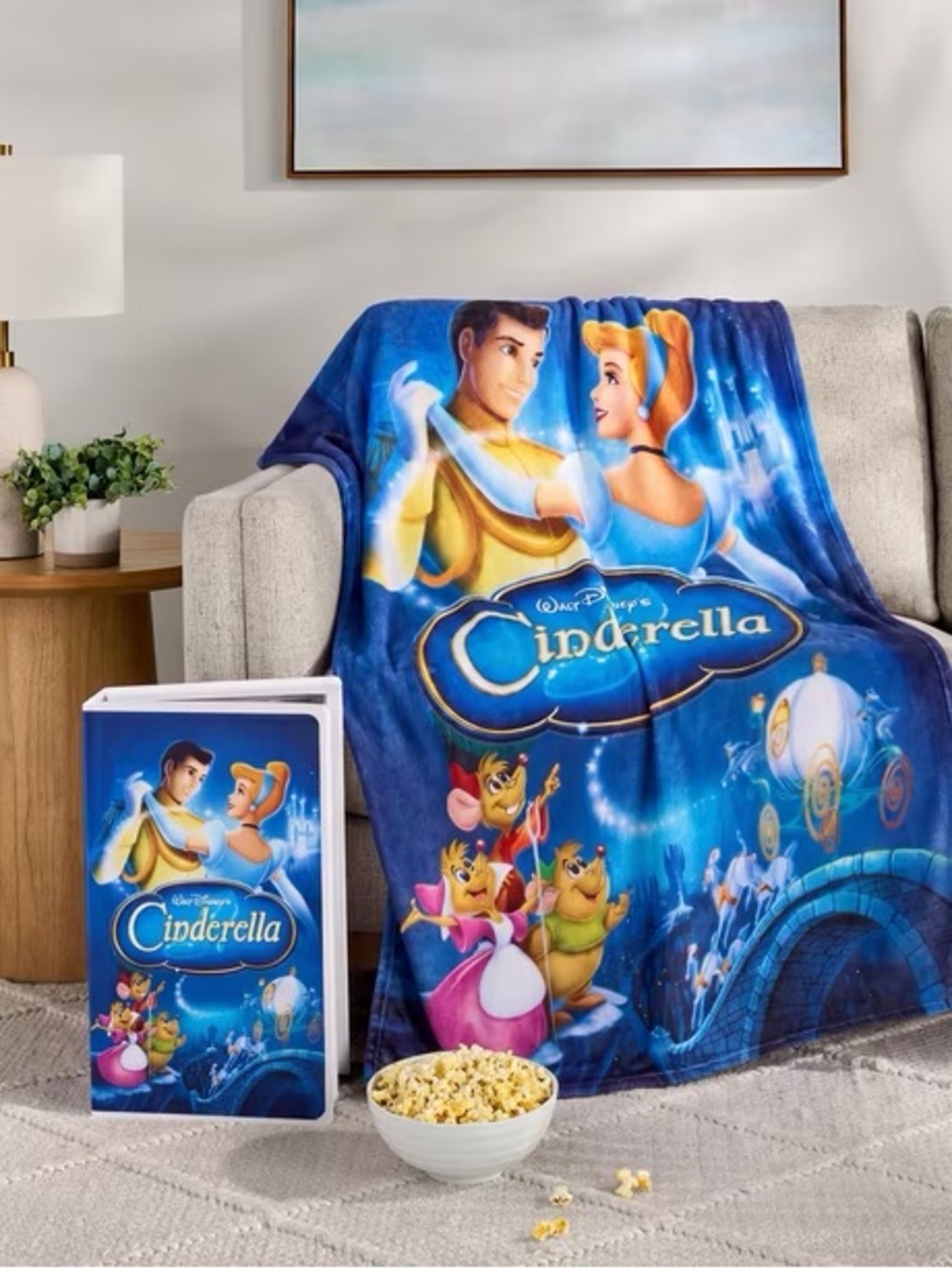 Disney Cinderella VHS Boxed Throw Blan